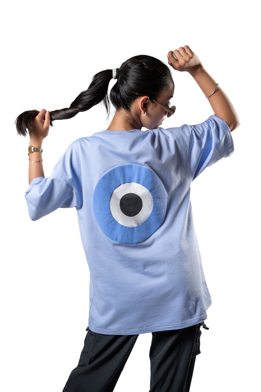 The 'God's Plan, Baby' Oversized T-shirt | Baby Blue