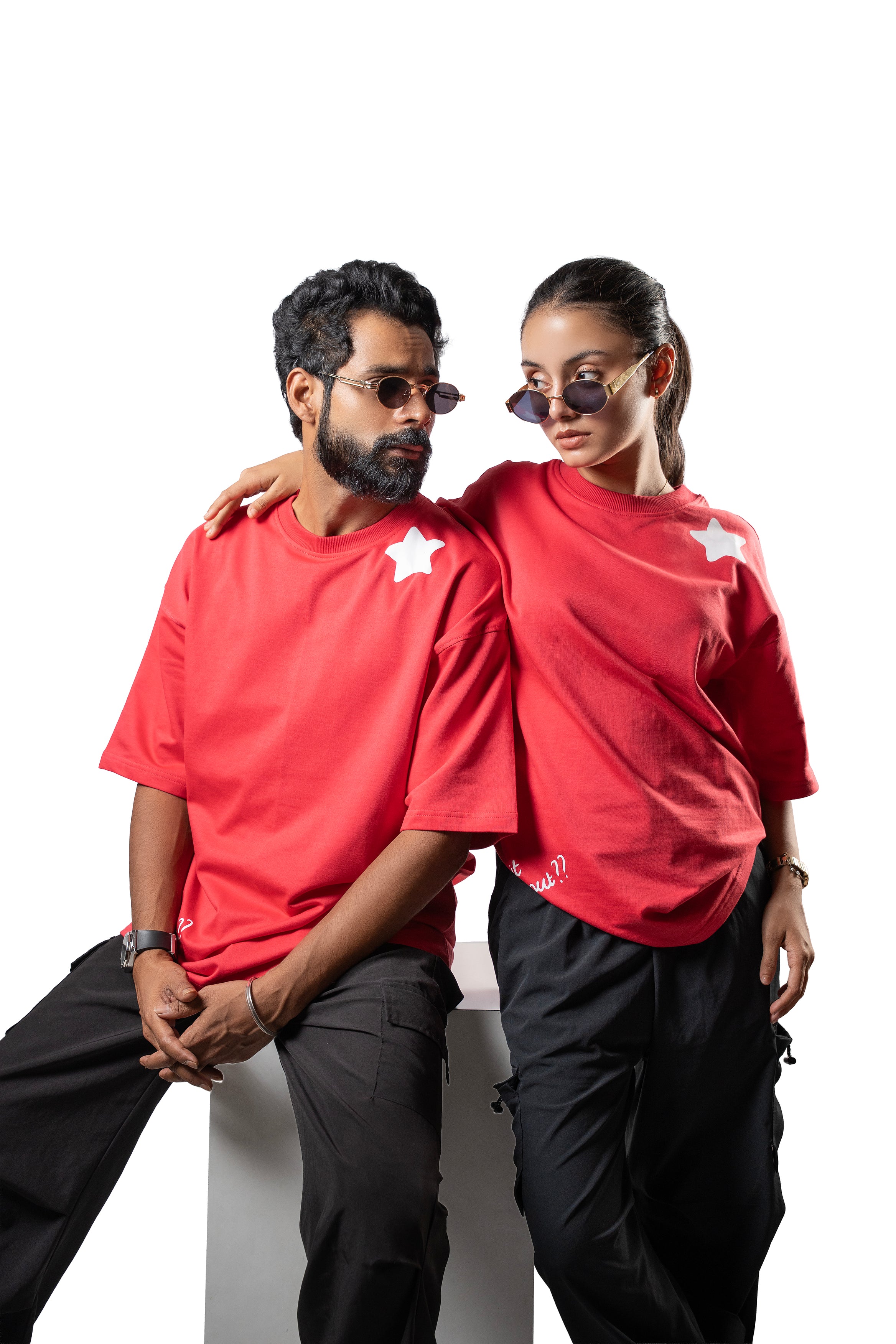 'What if it all works out?' Oversized T-shirt | Rose