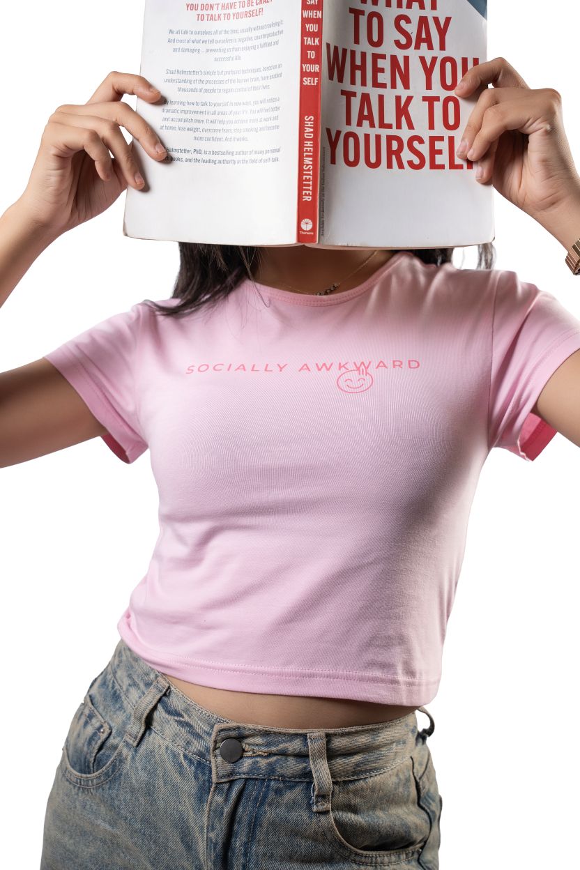 The 'Socially Awkward' Baby Tee | Pink