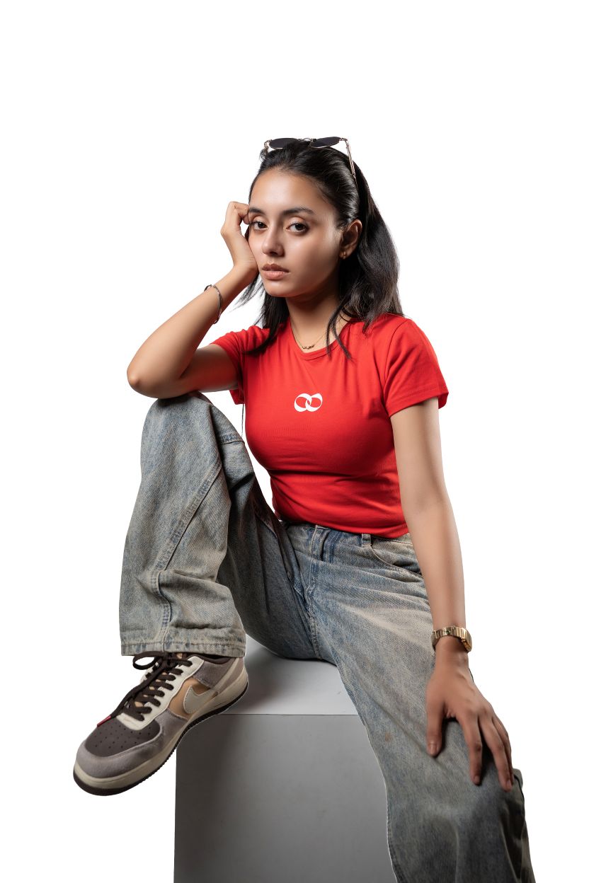 Infinity Baby Tee | Red