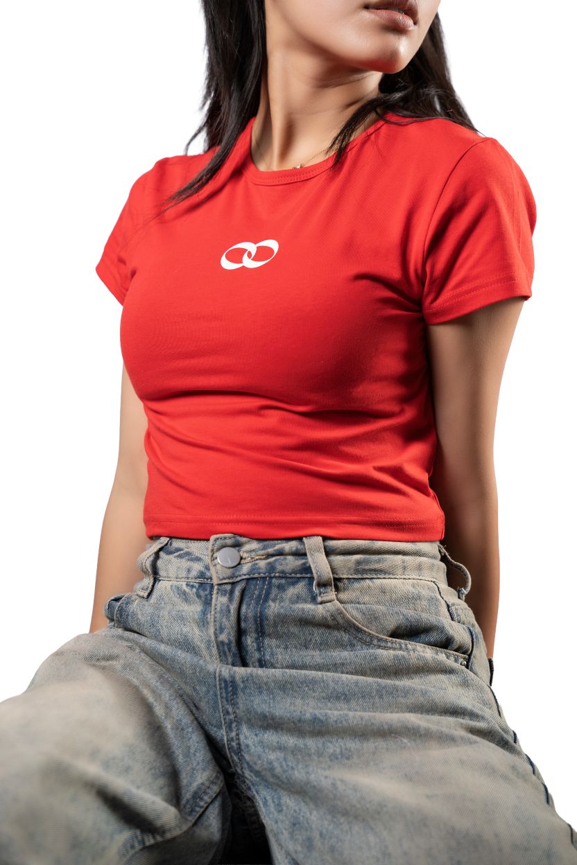 Infinity Baby Tee | Red